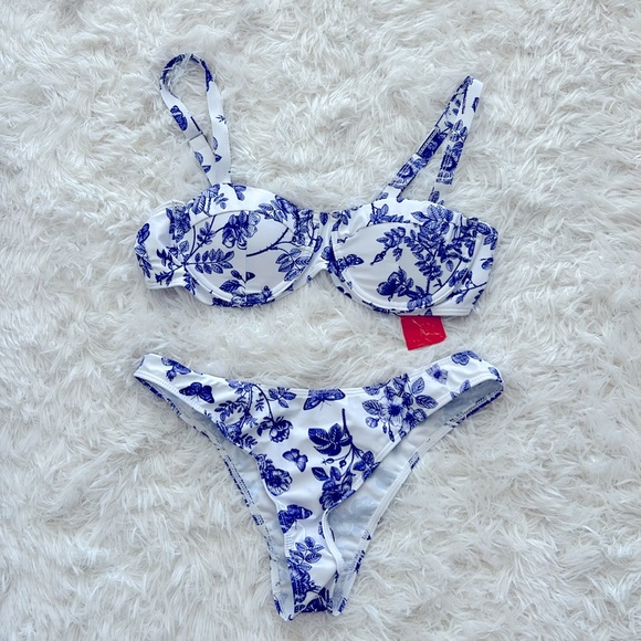 Cider Other - Floral & Butterfly Bikini Set